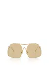 Miu Miu Eyewear Sunglasses In Gold