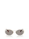 Miu Miu Round-frame Sunglasses In Brown