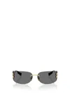 Miu Miu 75mm Oversize Rectangular Wrap Sunglasses In Multi