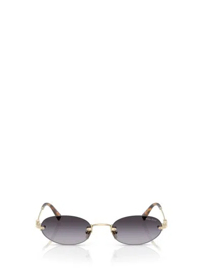 Miu Miu Eyewear Sunglasses In Gold