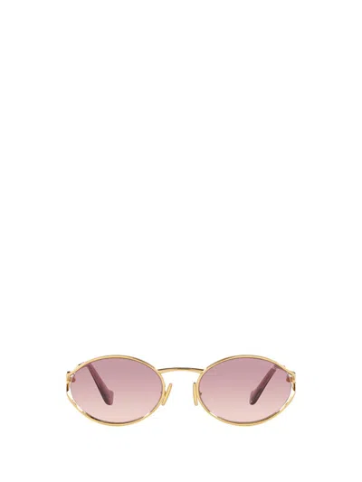 Miu Miu Eyewear Sunglasses In Gold