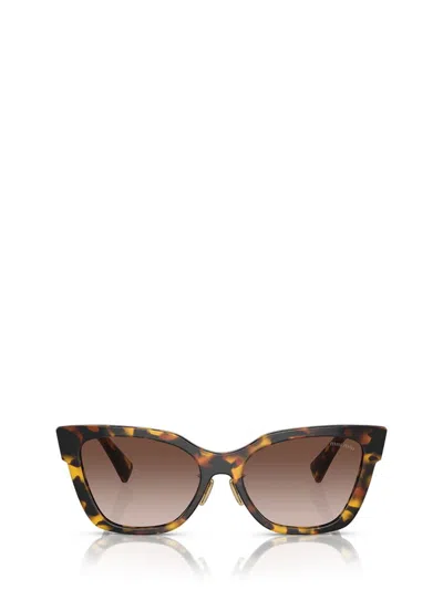 Miu Miu Sonnenbrille Mit Cat-eye-gestell In Honey Havana