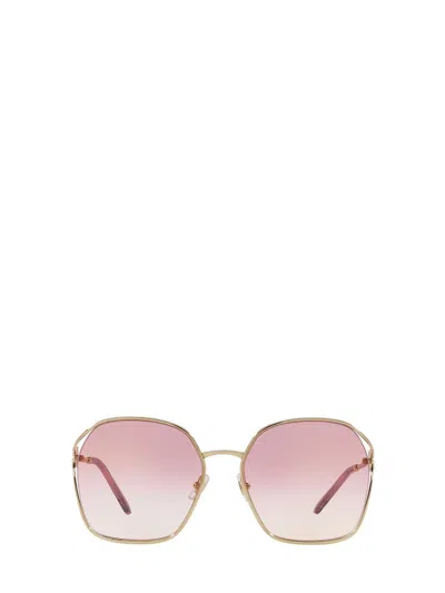 Miu Miu Oro Metal Sunglasses In Gold
