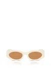 Miu Miu Oval-frame Sunglasses In Multi