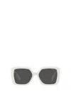 Miu Miu Full Frame Sunglasses In White