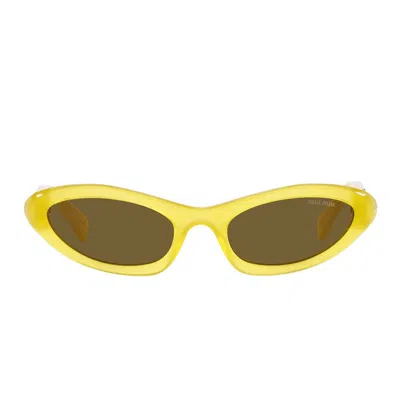 Miu Miu Eyewear Sunglasses In Yellow