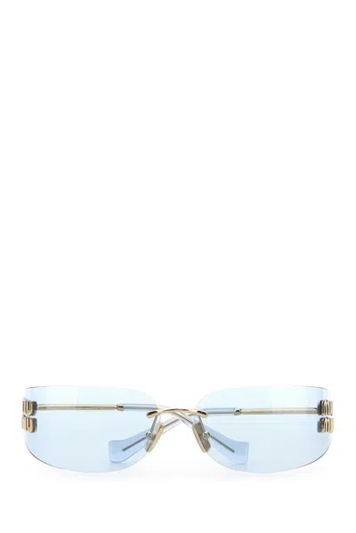 Miu Miu Logo-appliqué Sunglasses In Multi