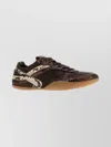 Miu Miu Gymnasium Technical Fabric And Python-print Ayers Leather Sneakers In Multi