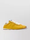 Miu Miu Fabric And Suede Sneakers With Contrast Stitching