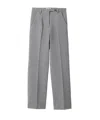 Miu Miu Fabric Stitch Knit Pants In Gray