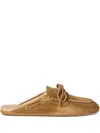 Miu Miu Women's Boat Loafer Mules In Gold