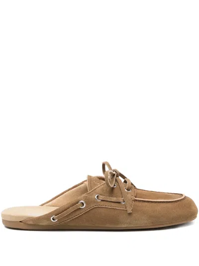 MIU MIU FADED SUEDE MULES