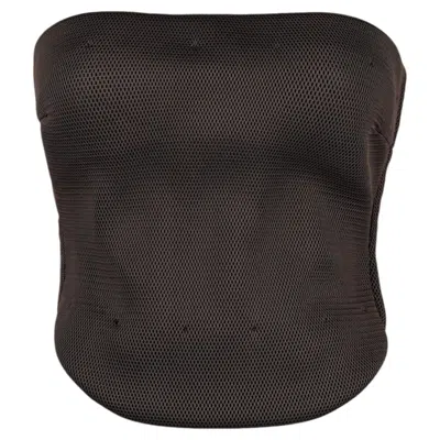 Pre-owned Miu Miu Fall/winter 1999 Runway Mesh Bandeau Top – Look 30 Size It44 In Black