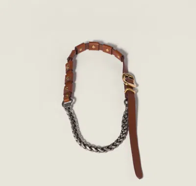Miu Miu Fashion Jewelry In Brown