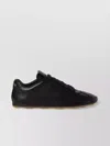 Miu Miu Feather Nappa Leather Sneakers In Black