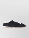 Miu Miu Feather Suede Low-top Sneakers With Rubber Sole