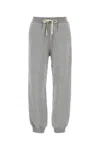 Miu Miu Cotton Fleece Pants With Leather Trim