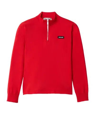 MIU MIU TECHNICAL YARN SWEATER