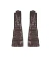 Miu Miu Five-finger Gloves In Black