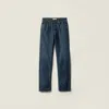 Miu Miu Five-pocket Denim Jeans In Blue