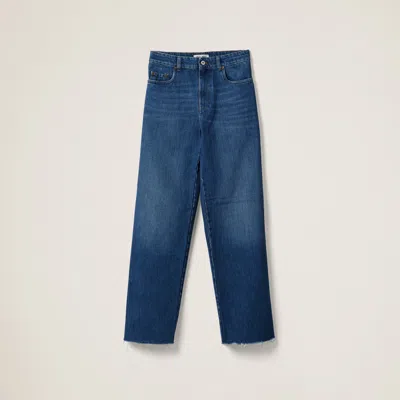 Miu Miu Five-pocket Denim Jeans In Brown