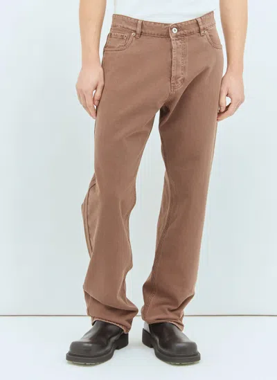 Miu Miu Five-pocket Jeans In Brown