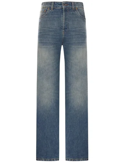 Miu Miu Five-pocket Denim Pants In Blue