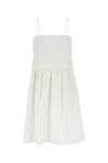 Miu Miu Flamed Poplin Dress