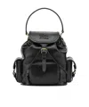 Miu Miu Flap Backpack In Black
