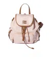 Miu Miu Flap Backpack In Pink