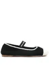 Miu Miu Women Crochet Knit Ballet Flats