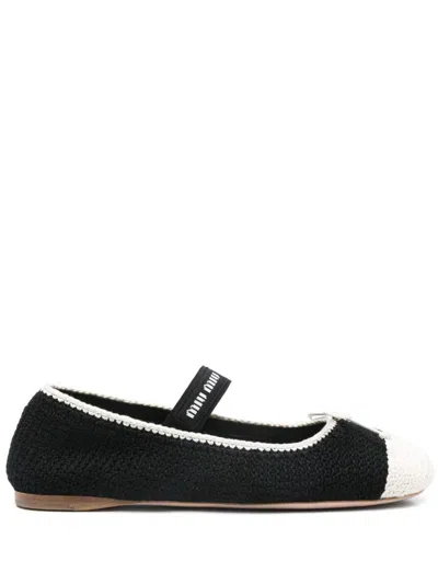 MIU MIU MIU MIU FLAT SHOES