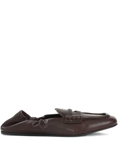 Miu Miu Flat Shoes In Brown