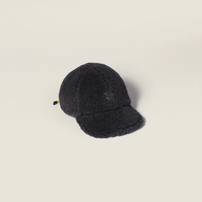 Miu Miu Fleece Baseball Cap