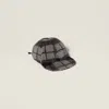 Miu Miu Fleece Baseball Cap In Gray