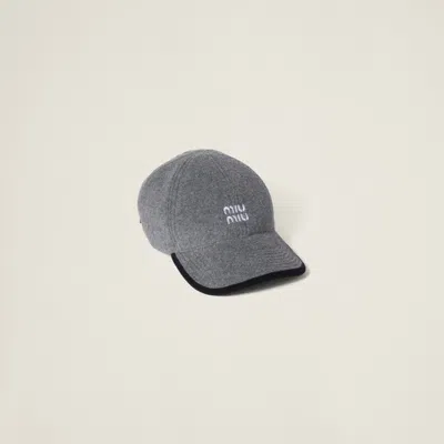 MIU MIU FLEECE BASEBALL CAP