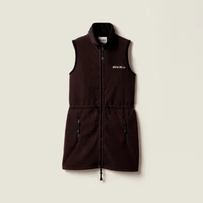 MIU MIU FLEECE DRESS