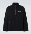 Miu Miu Sweatshirt Aus Fleece In Schwarz