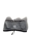 Miu Miu Fleece Headband In Gray