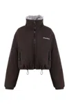 Miu Miu Fleece Jacket In Brown