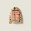 Miu Miu Fleece-lined Checked Blouson Jacket
