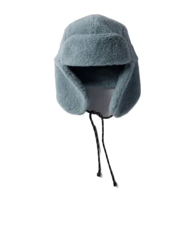 Miu Miu Fleece Trapper Hat In Blue