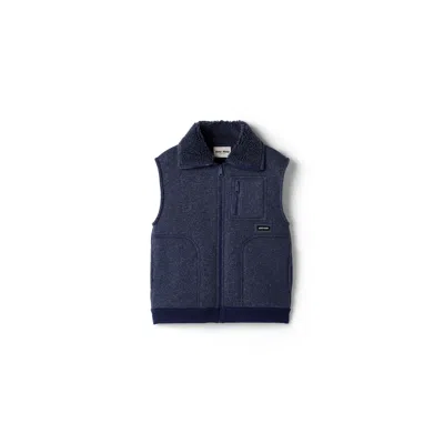 Miu Miu Fleece Vest In Blue