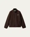 Miu Miu Fleece Zip-up Jacket In Black