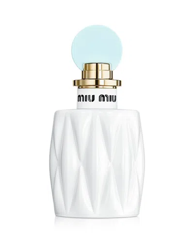 Miu Miu Fleur De Lait Eau De Parfum 3.3 Oz. In Transparent