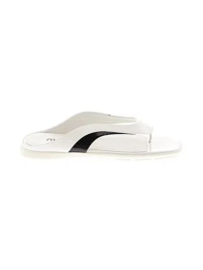 Pre-owned Miu Miu Flip Flops In White