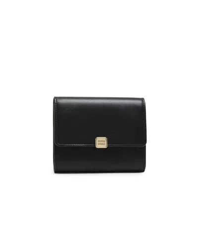Miu Miu Flip Wallet In Black
