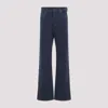 Miu Miu Wide-leg Mid-waist Denim Trousers In Blue