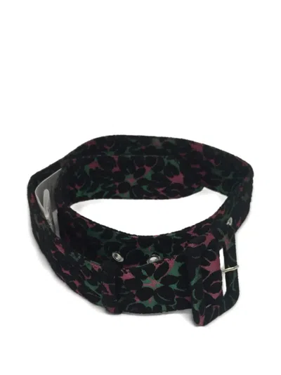 Miu Miu Floral-motif Buckle Belt In Multi