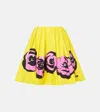 Miu Miu A-line Silhouette Floral Print Skirt In Multicoloured